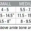 recovery socks sizing chart