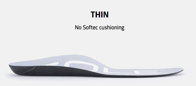 Sole thin footbed